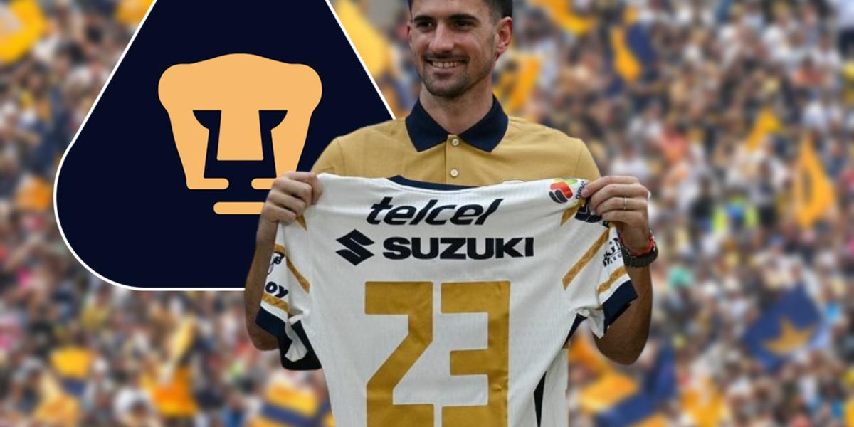 Ignacio Pussetto en su presentación con Pumas / Foto: Imago7