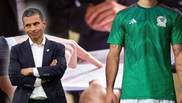 Jaime Lozano durante el cotejo de México ante Venezuela (Fuente: Getty Images)