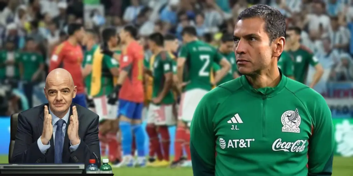 Jaime Lozano durante su etapa como DT de la selección mexicana