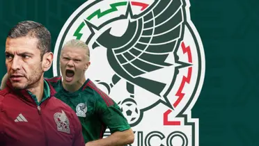 Jaime Lozano junto a Erling Haaland / FOTO ESPN