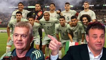 Javier Aguirre, David Faitelson y al fondo la Selección Mexicana (Foto: GettyImages)