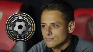 Javier Hernández durante la presentación del Olimpo United