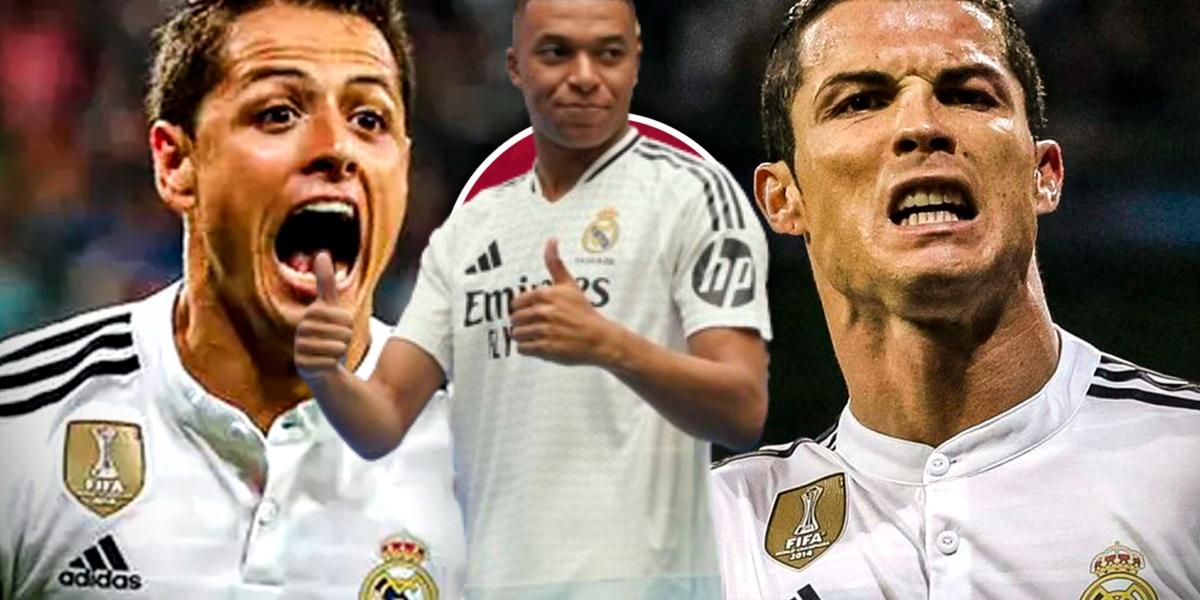 Javier Hernández y Cristiano Ronaldo festejando un gol con Real Madrid (Fuente: La República)