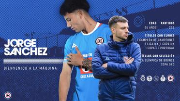 Jorge Sánchez con la de Cruz Azul y Anselmi 