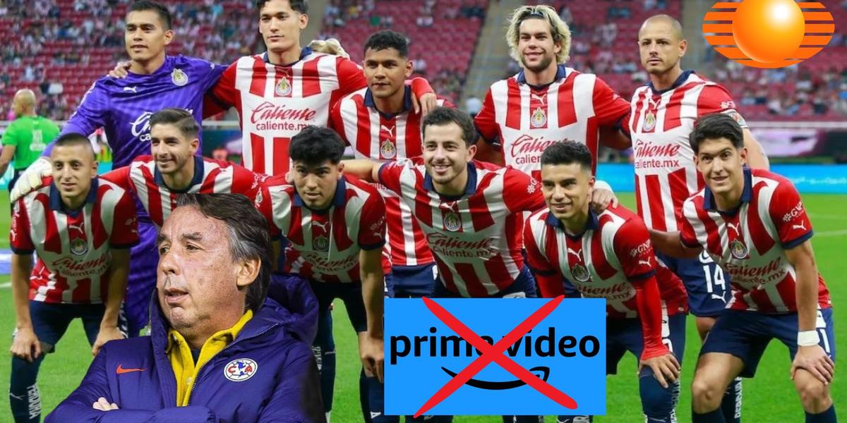 Jugadores de Chivas, Azcárraga y logo de televisa