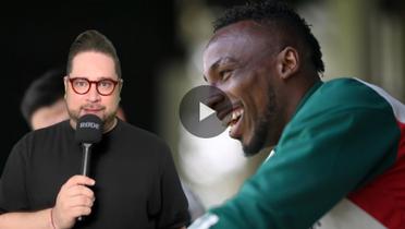 Julián Quiñones durante su presentación en la Selección Mexicana (Fuente: Uno TV)