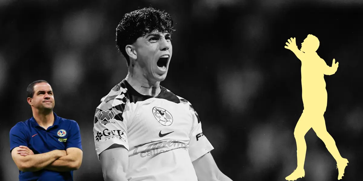 Kevin Álvarez celebrando en partido con América. Foto: Leagues Cup