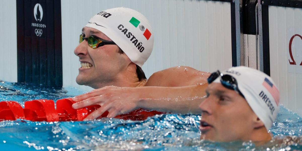 La alegría de Castaño cuando superó a Dressel y se metió en semis. (Foto: EFE)