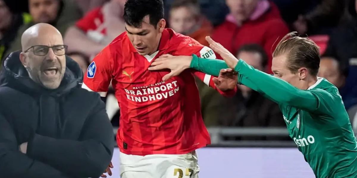 La jugada de Lozano que sorprendió al DT del PSV