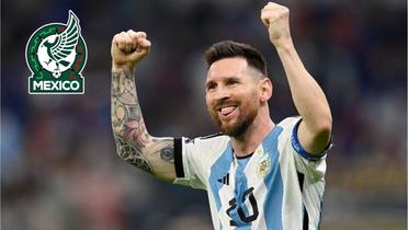 Lionel Messi festeja gol con Argentina (Fuente: Efe) 