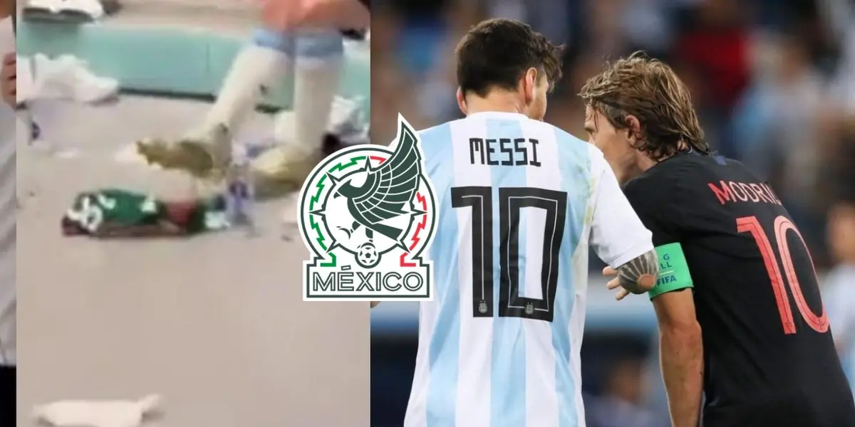 Lionel Messi pisó la playera de México en el vestidor de Argentina, ahora lo que hacen con la camiseta de Croacia