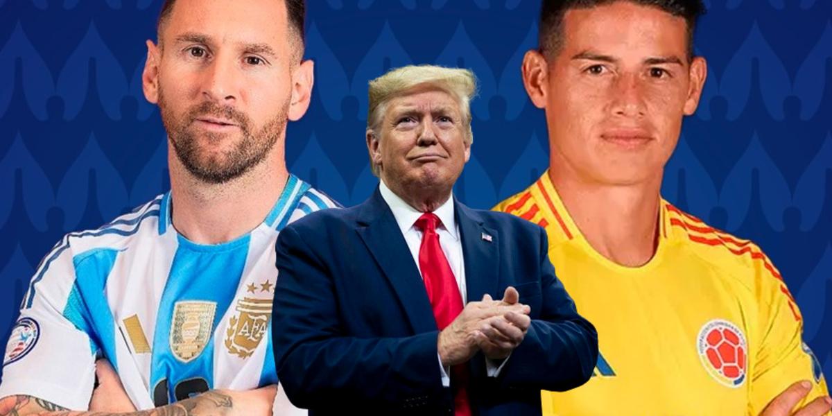 Lionel Messi y James Rodríguez, protagonistas de la final de la Copa América (Fuente: Telefé) 