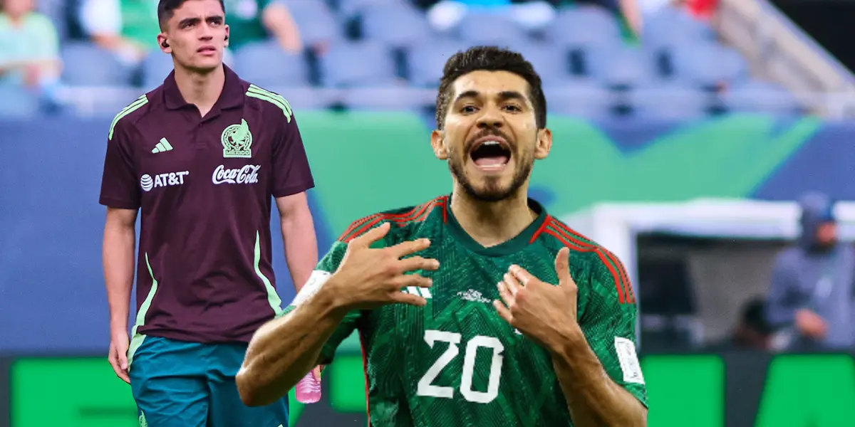 Los delanteros de la actual selección mexicana, Guillermo Martínez y Henry Martín