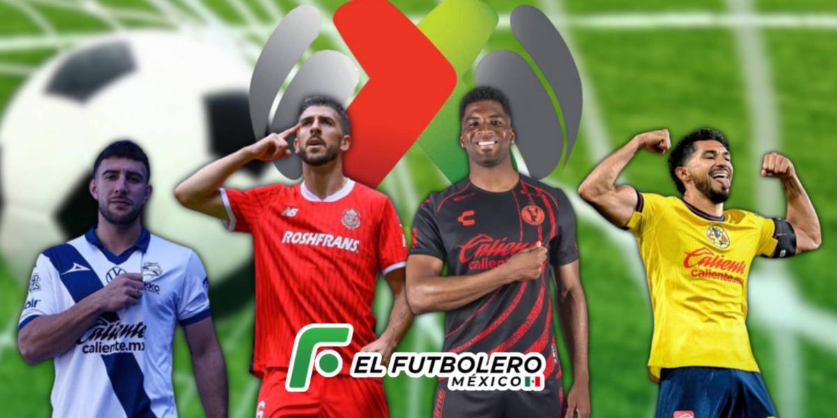 Los jugadores que están en la primera posición en la tabla de goleo | Foto: Esto, Instagram, Reporte Índigo