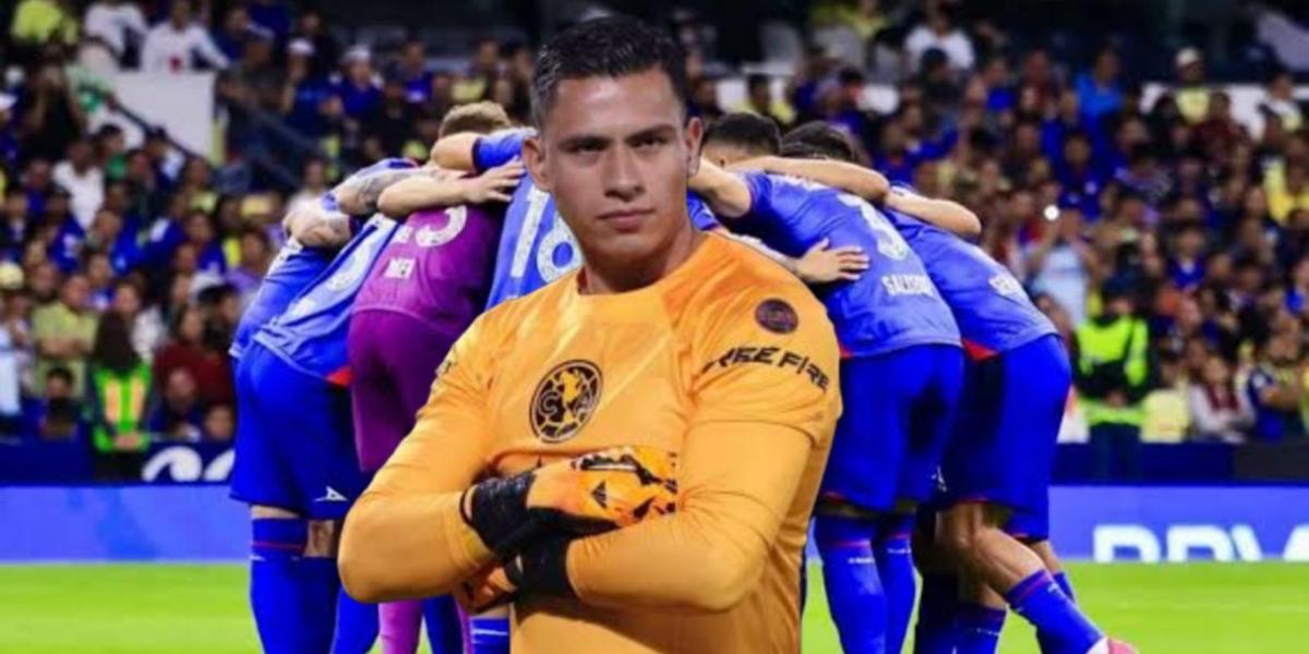 Luis Ángel Malagón y al fondo Cruz Azul (Foto: Imago7)