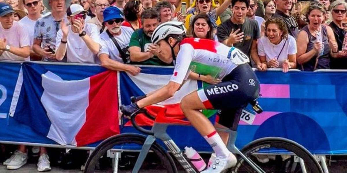 Marcela Prieto arriba de su bicicleta. (Foto: COM)