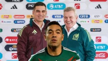 Marco Fabián y al fondo Javier Aguirre y Rafa Márquez (Foto: Imago7)