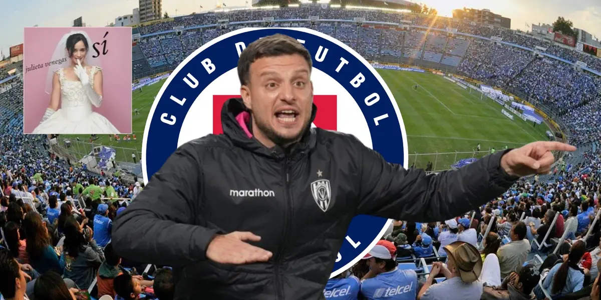 Martin Anselmi, Cruz Azul, logo de Andar conmigo de Julieta Venegas/FOTO El Futbolero