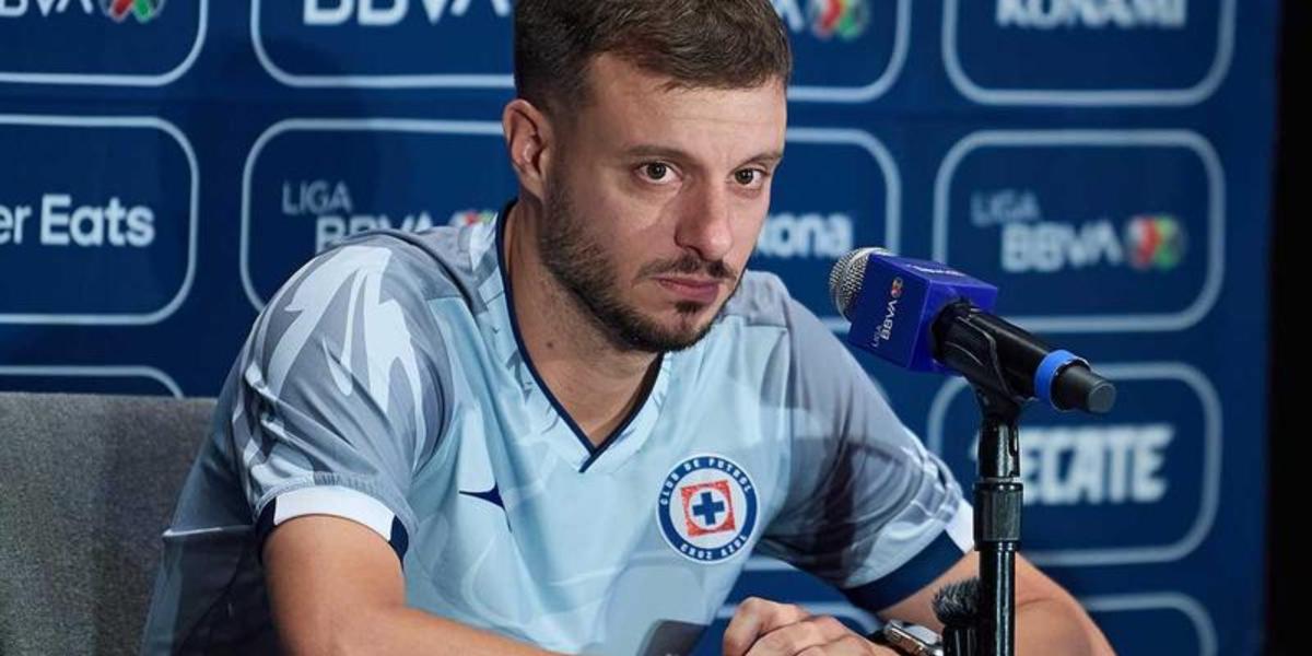 Martín Anselmi en conferencia de prensa / Foto: Mexsport