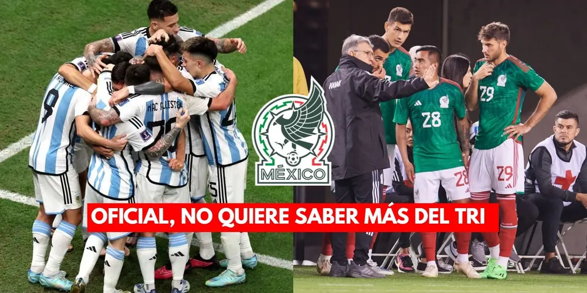 No quiso saber más de la selección mexicana, ahora se decanta para jugar con Argentina de manera oficial.