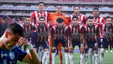 Pablo Barrera junto a los jugadores de Chivas / FOTO X