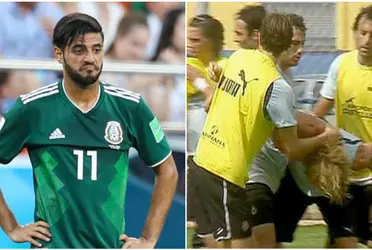 Para que Carlos Vela entrene con el Tri tuvieron que llevarlo de las greñas