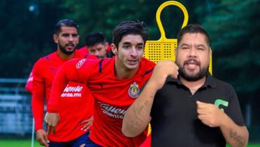 Práctica de Chivas de Guadalajara, con el Cone Brizuela corriendo (Fuente: Chivas) 