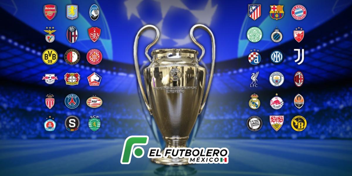 Resultados del Sorteo de la UEFA Champions League 2024-2025. | Foto: PNGWing, X