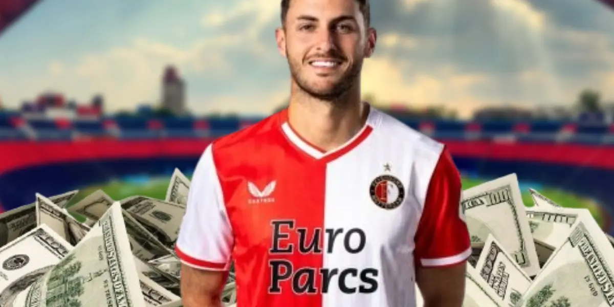 Santiago Giménez con Feyenoord