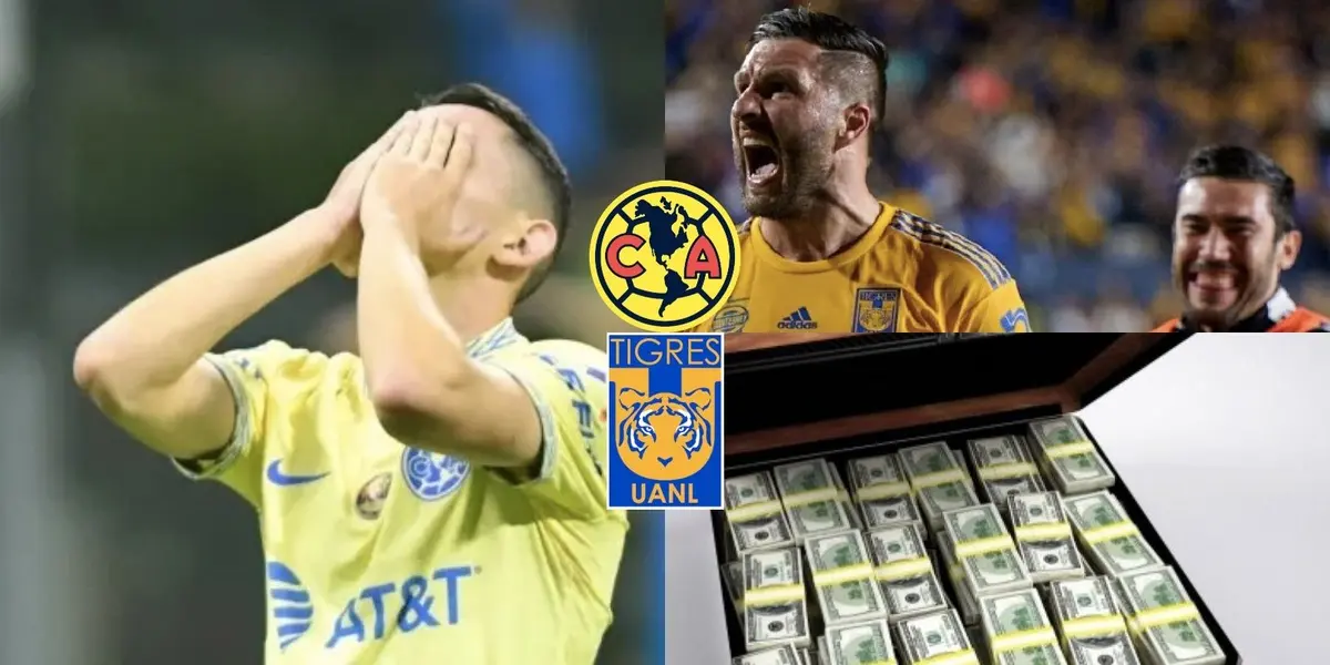 Tigres humilla al América a base de billetazos mientras al Ave ya no le alcanza para los bombazos.