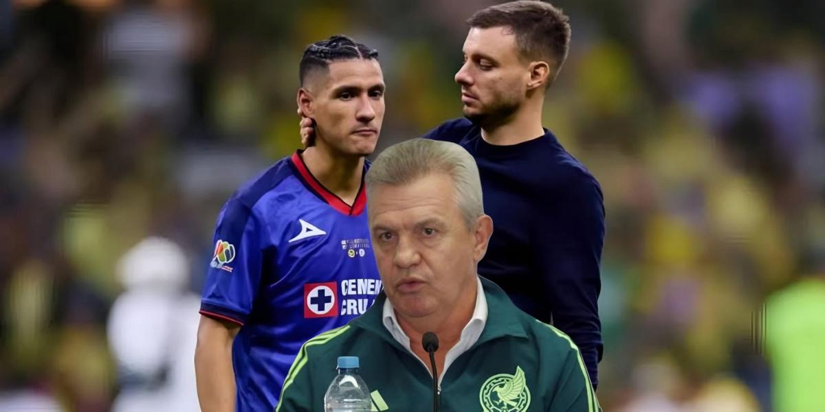 Uriel Antuna, Martín Anselmi y Javier Aguirre (Foto: GettyImages)