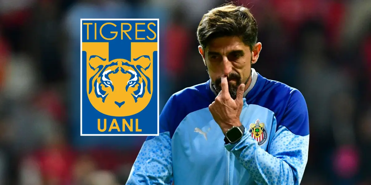 Veljko Paunovic durante el cotejo entre Chivas y Tigres