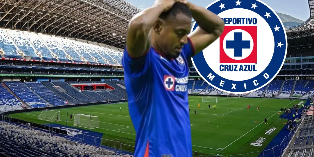 Willer Ditta  en partido con Cruz Azul